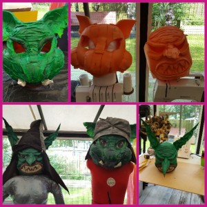 monster act maskers animatie